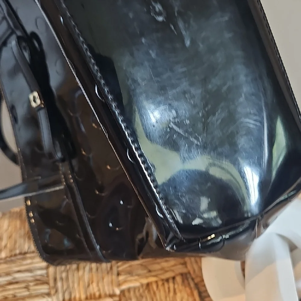 Kate Spade Black Patent Leather Tote Bag